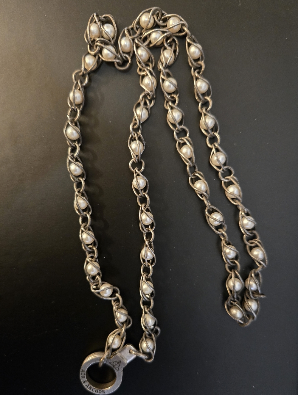 Air & Anchor Cuff Keeper Necklace